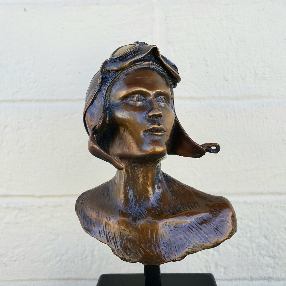 Amelia Earhart Bronze Sculpture